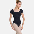 So Danca SL25 Short Sleeve Leotard (Adult Sizes) - Black
